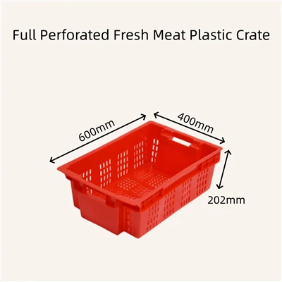 完全な穴あき生肉プラスチック箱